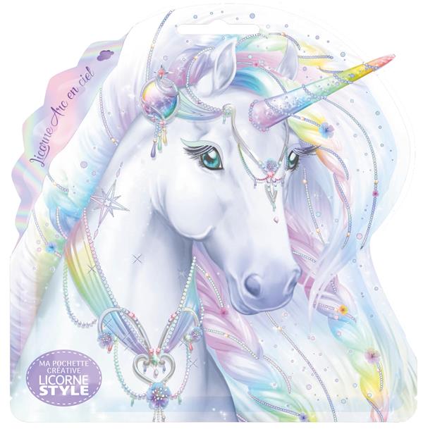 LICORNE STYLE - MA POCHETTE CREATIVE - LICORNE ARC-EN-CIEL