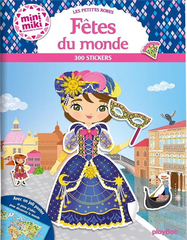 MINIMIKI - LES PETITES ROBES DE FETES DU MONDE - STICKERS