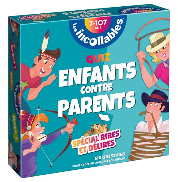 BOITE QUIZ INCOLLABLES PARENTS VS ENFANTS