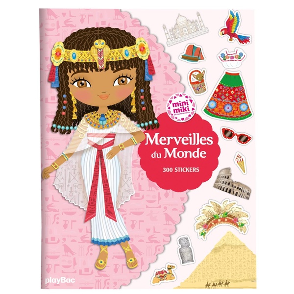 MINIMIKI - STICKERS - MERVEILLES DU MONDE - 300 STICKERS