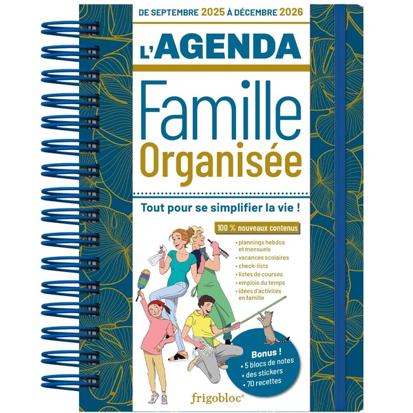 L'AGENDA 2026 DE LA FAMILLE ORGANISEE ! (DE SEPT. 2025 A DEC. 2026)