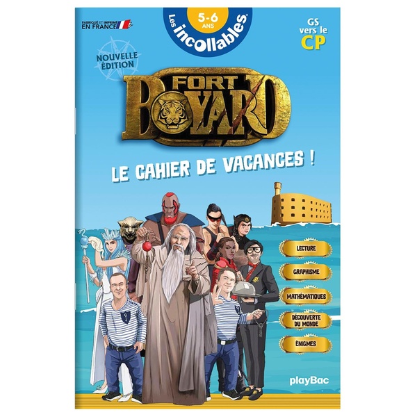 CAHIER DE VACANCES 2025 FORT BOYARD - LES INCOLLABLES - GRANDE SECTION AU CP - 5/6 ANS