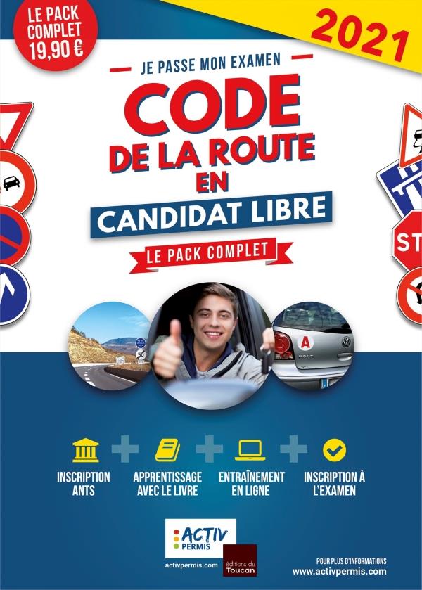 CODE DE LA ROUTE 2021 EN CANDIDAT LIBRE