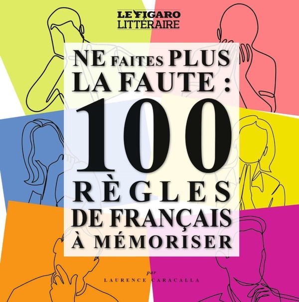 PLV DE 5 GUIDES PAR PRESENTOIR NE FAITES PLUS LA FAUTE - 100 REGLES DE FRANCAIS A MEMORISER