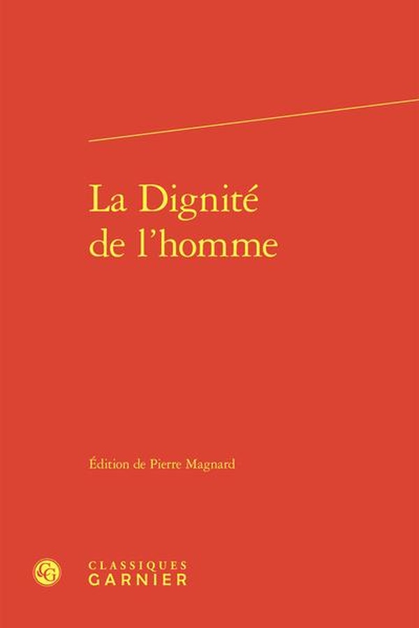 LA DIGNITE DE L'HOMME