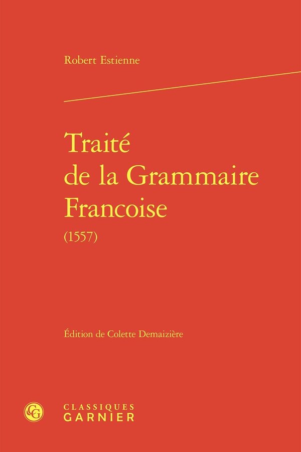 TRAITE DE LA GRAMMAIRE FRANCOISE