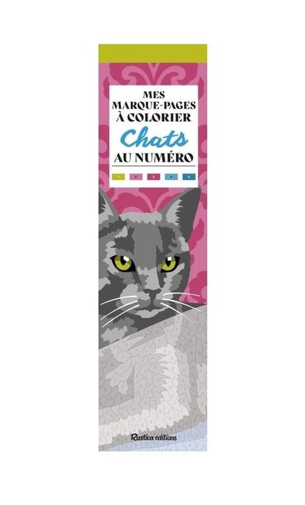 MES MARQUE-PAGES A COLORIER AU NUMERO - CHATS