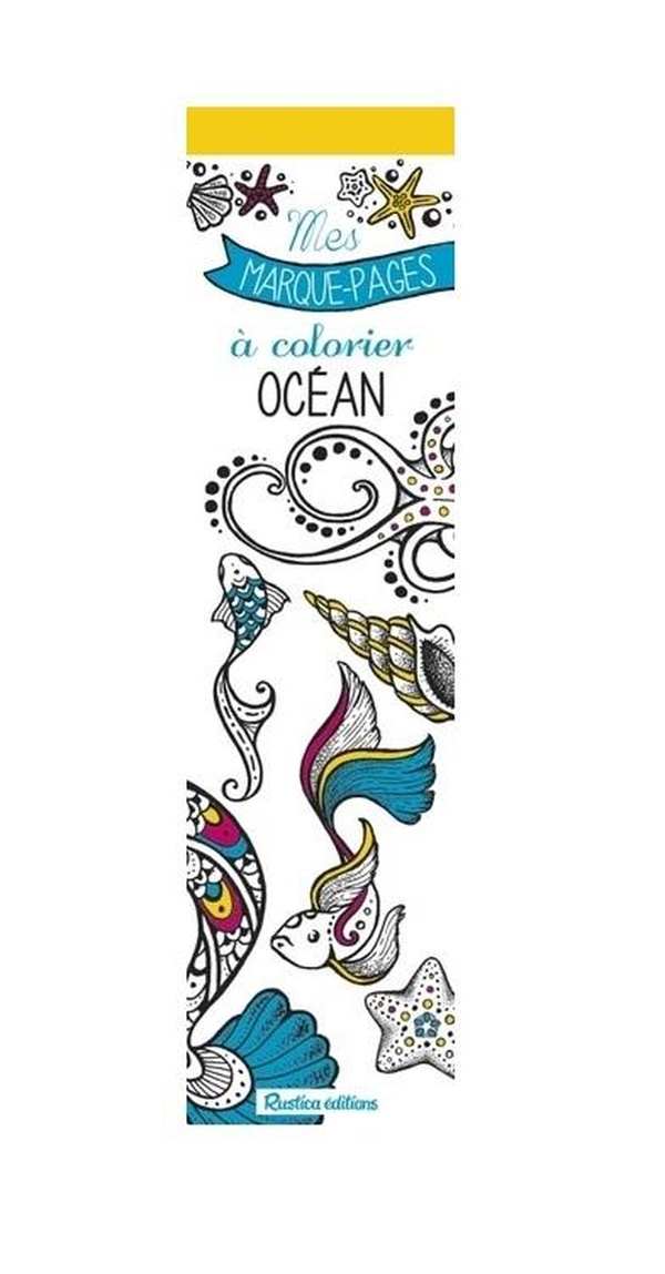MES MARQUE-PAGES A COLORIER OCEAN