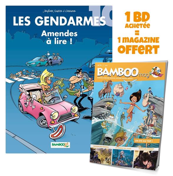 LES GENDARMES - TOME 10 + BAMBOO MAG OFFERT - AMENDES A LIRE ! LES GENDARMES - TOME 10 + BAMBOO MAG OFFERT - AMENDES A LIRE !