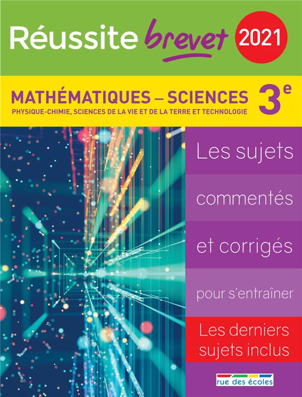 REUSSITE-BREVET 2021 - BREVET MATHEMATIQUES-SCIENCES