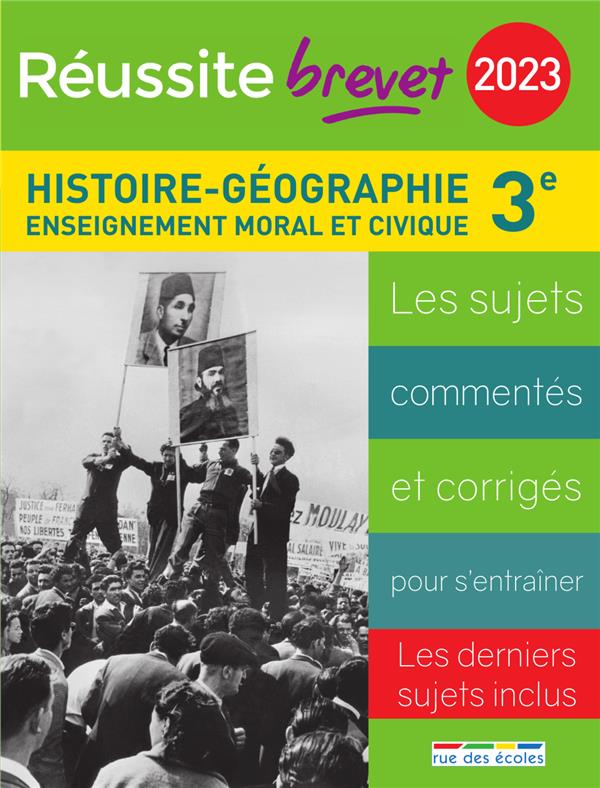 REUSSITE BREVET 2023 HISTOIRE-GEOGRAPHIE-EMC 3E