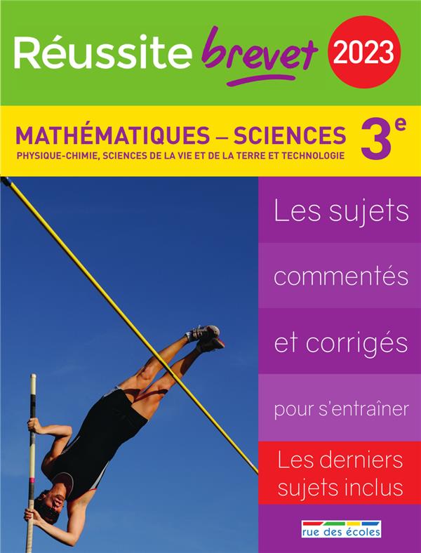 REUSSITE BREVET 2023 MATHEMATIQUES-SCIENCES 3E