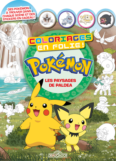 POKEMON - COLORIAGES EN FOLIE ! - LES PAYSAGES DE PALDEA