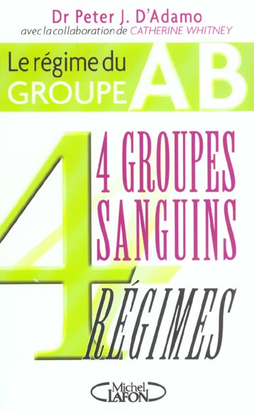 LE REGIME DU GROUPE AB - 4 GROUPES SANGUINS 4 REGIMES