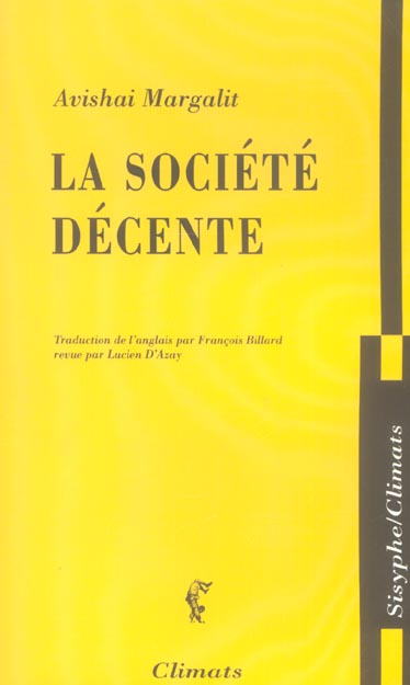 LA SOCIETE DECENTE