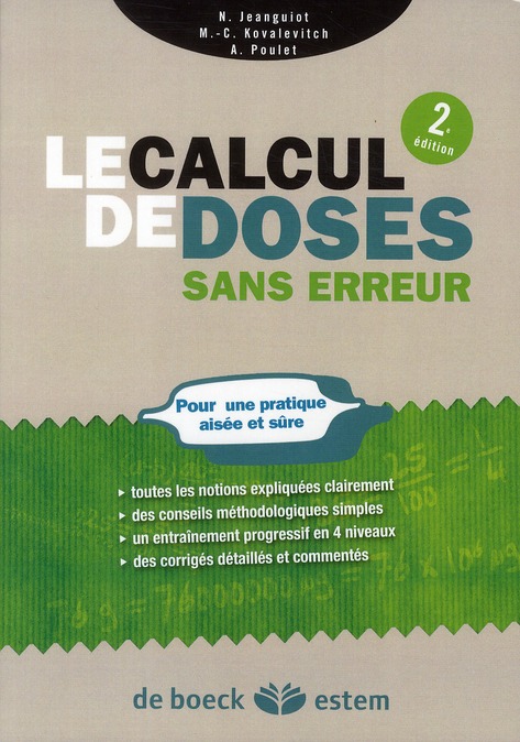 LE CALCUL DE DOSES SANS ERREUR