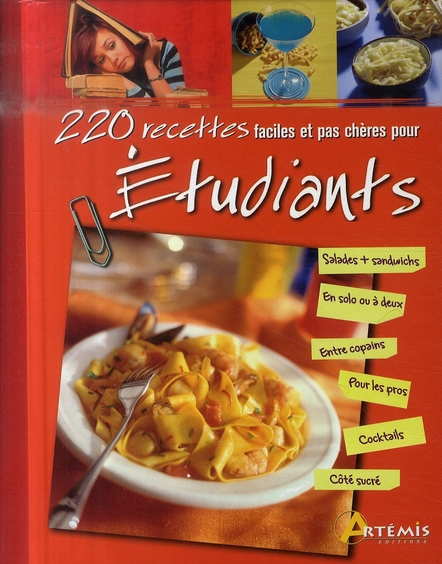 220 RECETTES FACILES ET PAS CHERES POUR ETUDIANTS