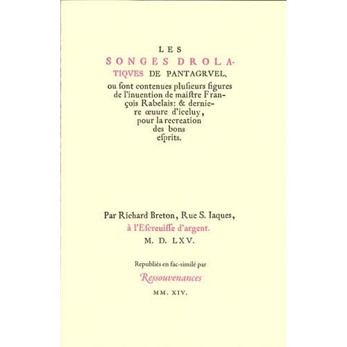 LES SONGES DROLATIQUES DE PANTAGRUEL