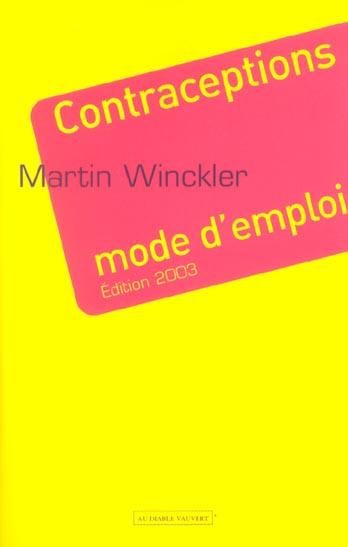 CONTRACEPTIONS MODE D'EMPLOI
