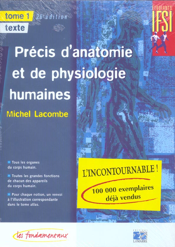 PRECIS D ANATOMIE ET DE PHYSIOLOGIE - 28 EDITION 2 VOLUMES