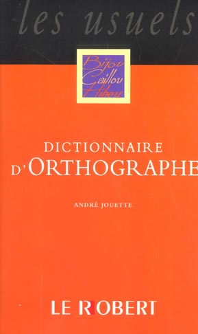 ORTHOGRAPHE POCHE