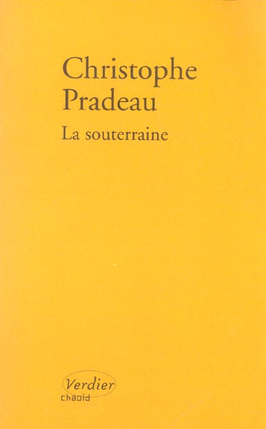 LA SOUTERRAINE ROMAN