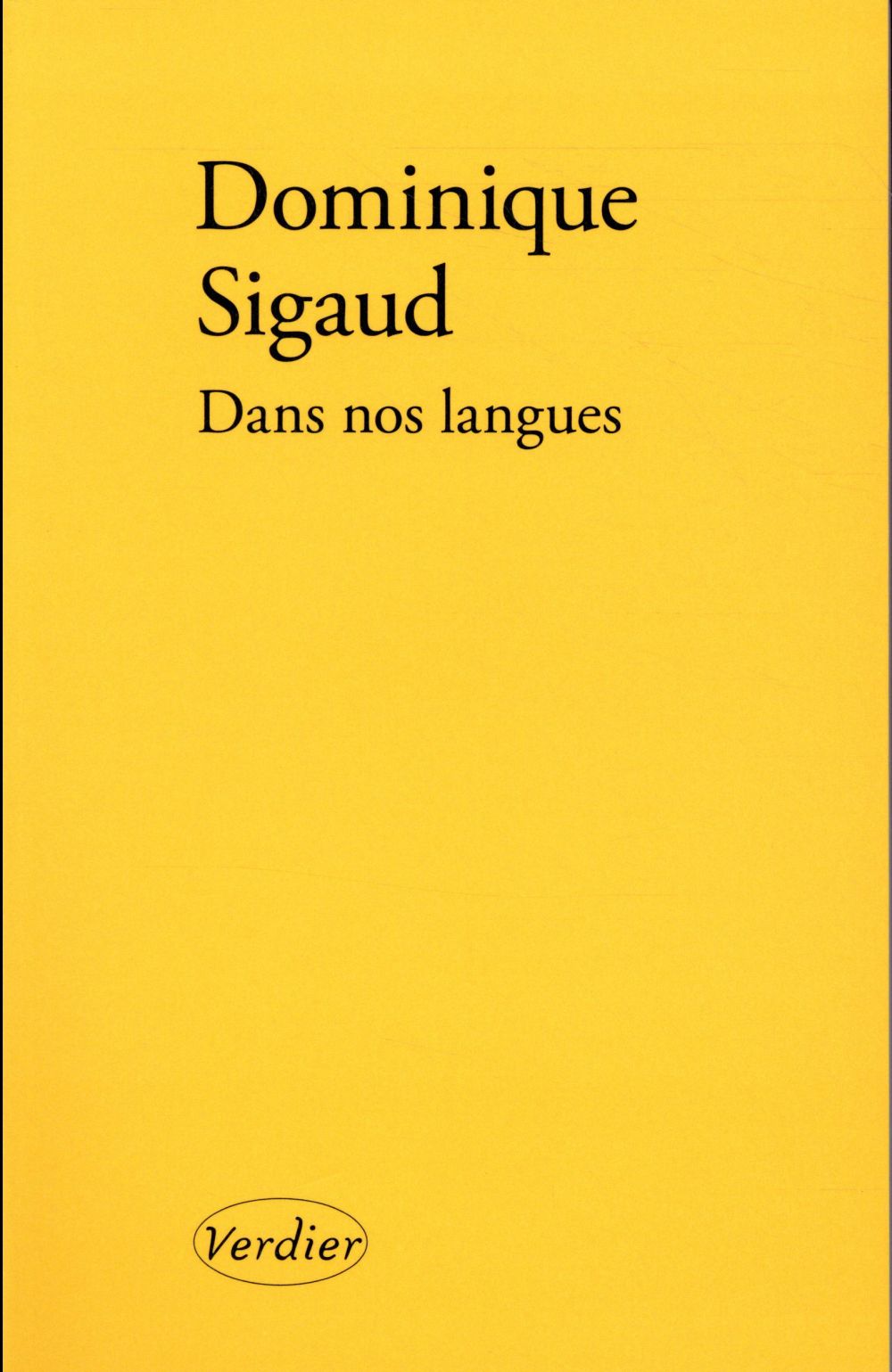 DANS NOS LANGUES