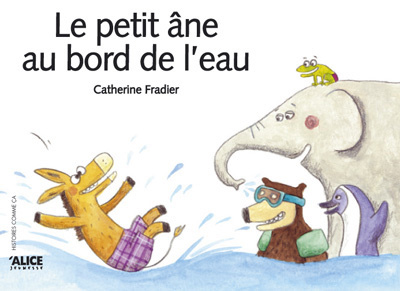 LE PETIT ANE AU BORD DE L'EAU