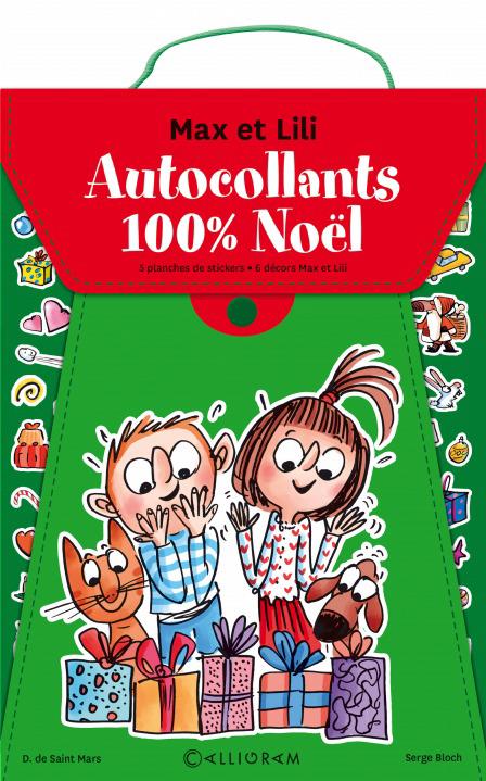 POCHETTE AUTOCOLLANTS MAX ET LILI 100% NOEL