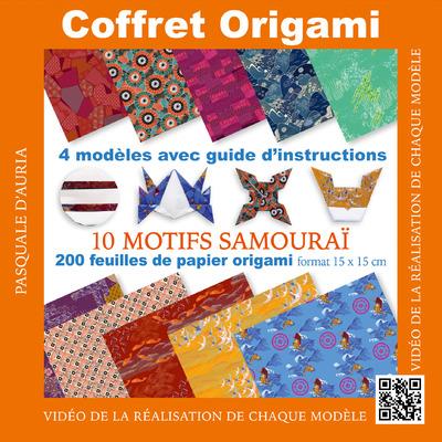 COFFRET ORIGAMI 10 MOTIFS SAMOURAI