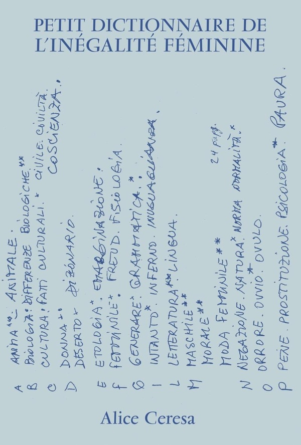 PETIT DICTIONNAIRE DE L'INEGALITE FEMININE