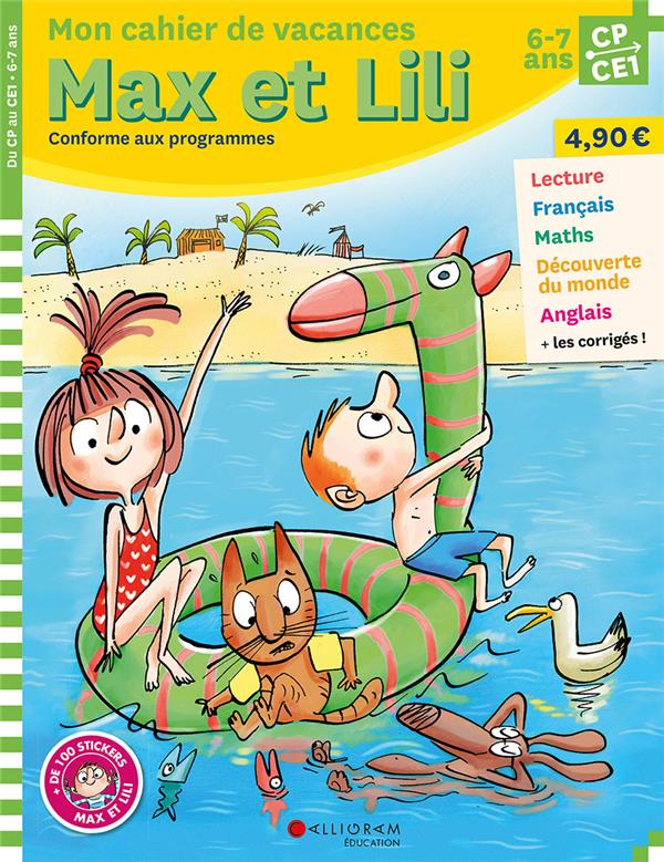 CAHIER DE VACANCES MAX ET LILLI - CP/CE1