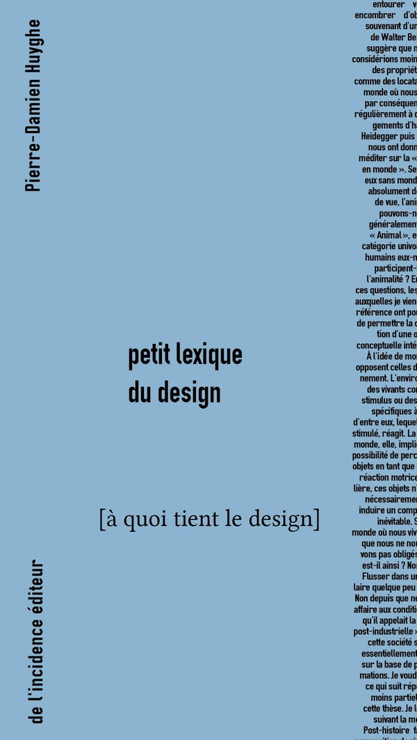 PETIT LEXIQUE POUR LE DESIGN