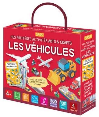 MES PREMIERES ACTIVITES ARTS & CRAFTS. LES VEHICULES - COLLE LES STICKERS, COLORIE ET COMPLETE LE LI