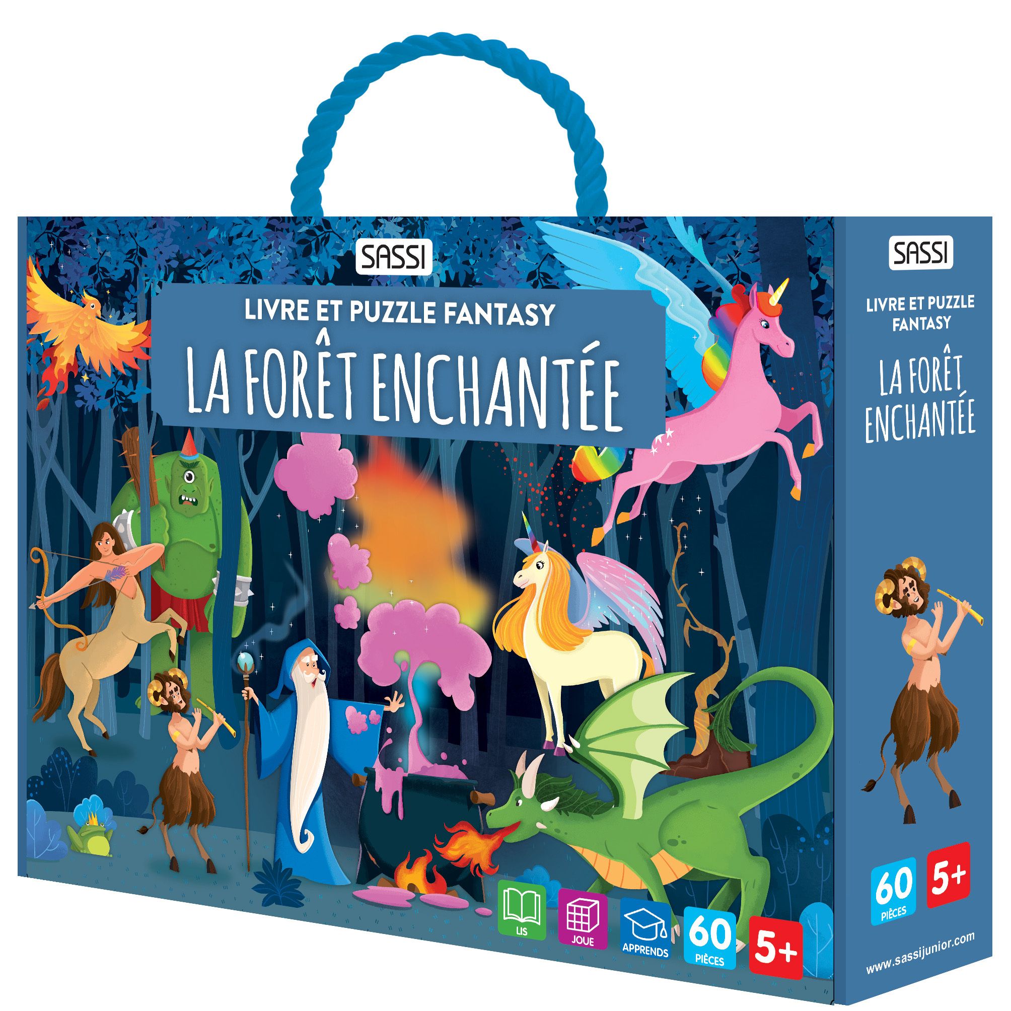 LIVRE ET PUZZLE FANTASY - LA FORET ENCHANTEE