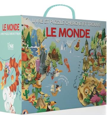 LIVRE ET PUZZLE CHERCHE ET TROUVE - LE MONDE