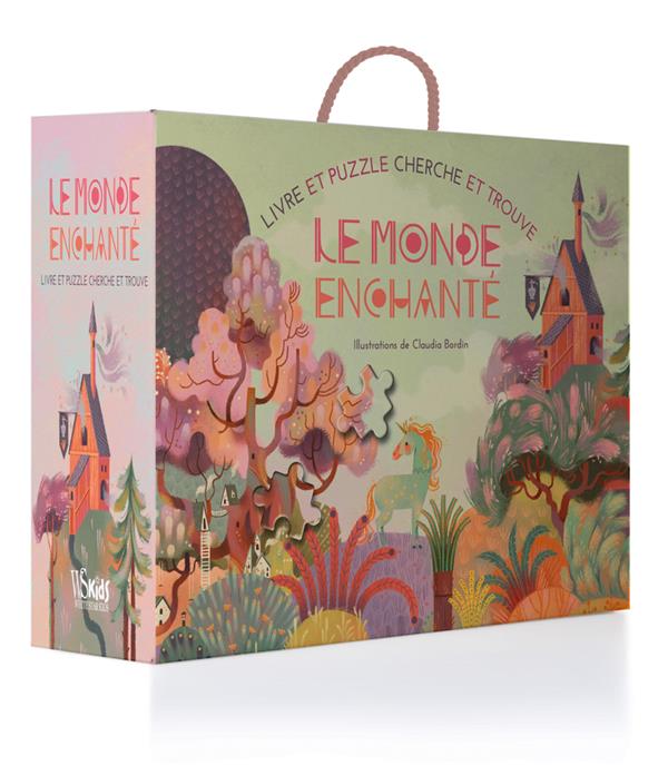 LE MONDE ENCHANTE - LIVRE ET PUZZLE CHERCHE ET TROUVE