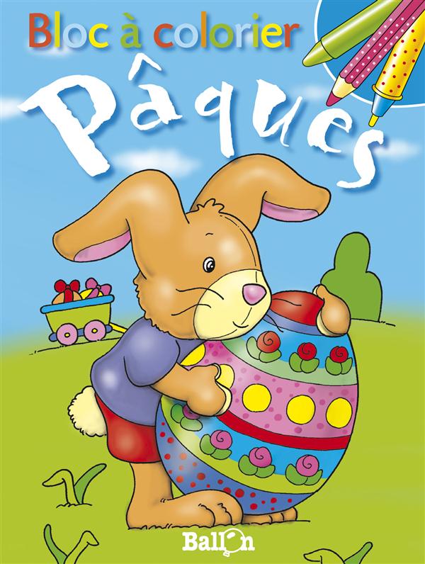 BLOC A COLORIER : PAQUES