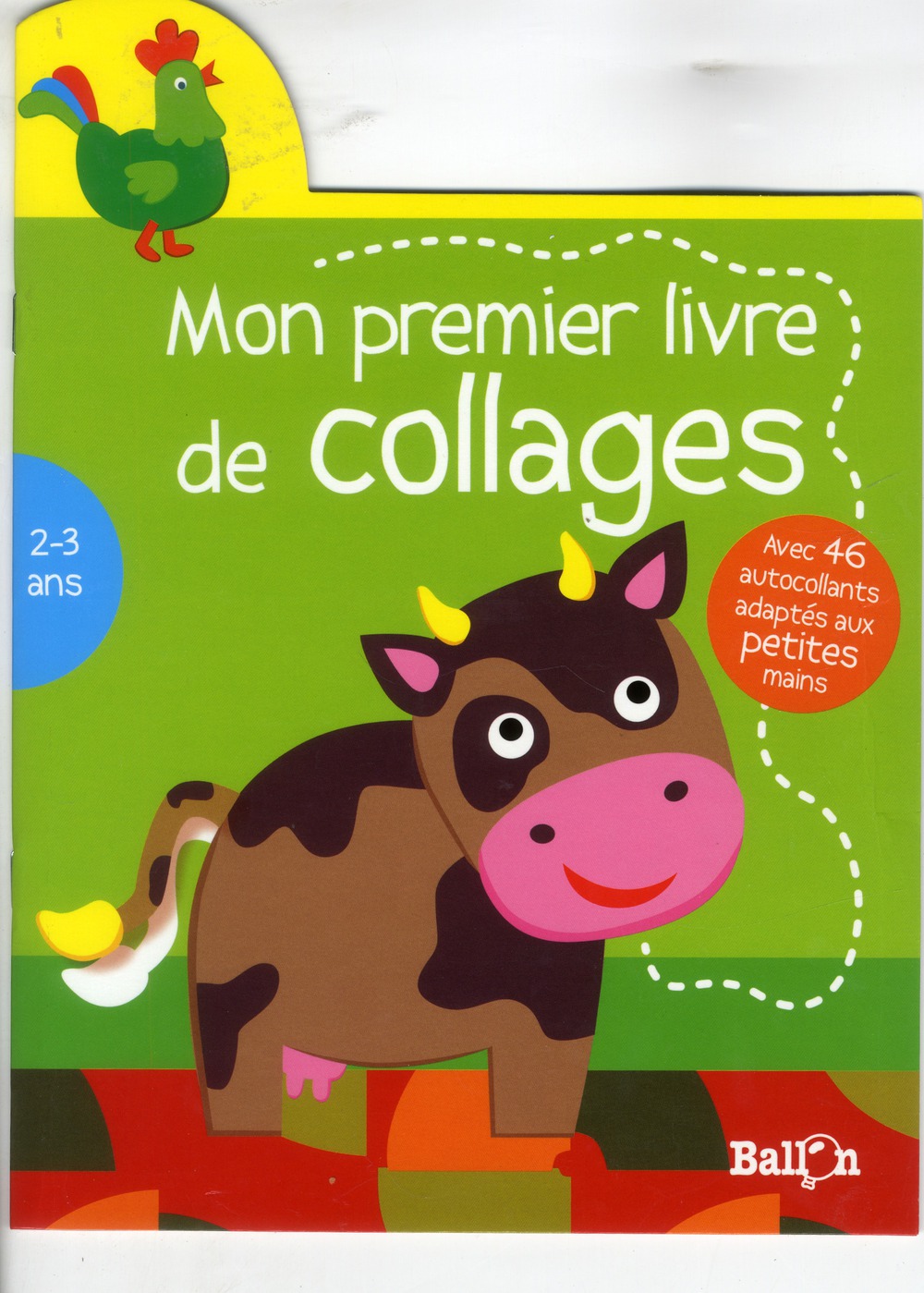 MON PREMIER LIVRE DE COLLAGES VACHE 2-3 ANS