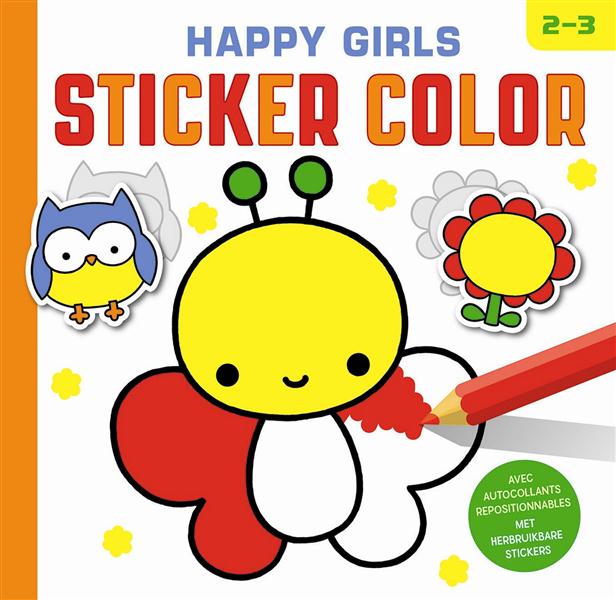 HAPPY GIRLS STICKER COLOR (2-3 ANS)