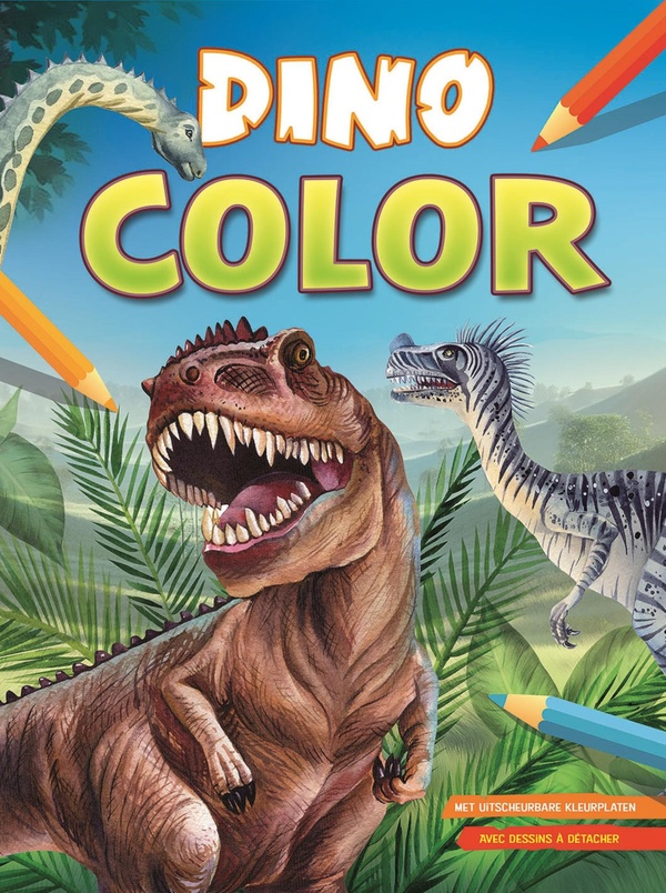 DINO COLOR BLOC DE COLORIAGE
