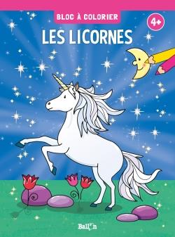 BLOC A COLORIER : LES LICORNES