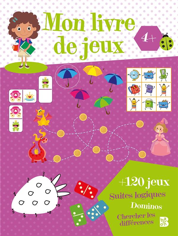 MON LIVRE DE JEUX - 4+ (ROSE)