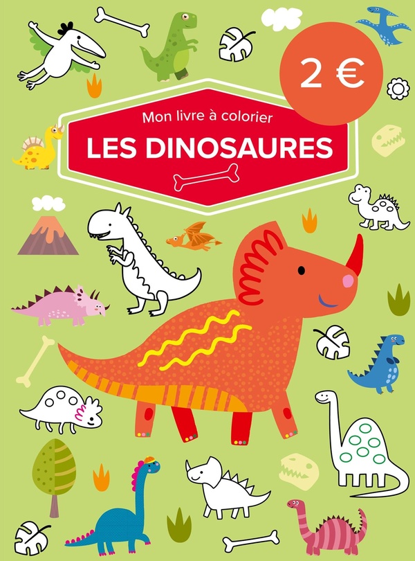 MON LIVRE A COLORIER - LES DINOSAURES