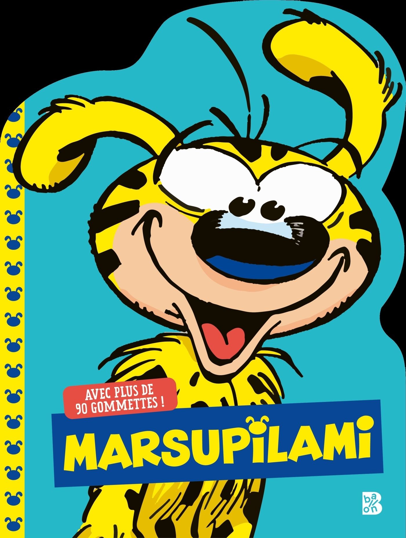 MES PREMIERES GOMMETTES : BONJOUR, MARSUPILAMI (BLEU)