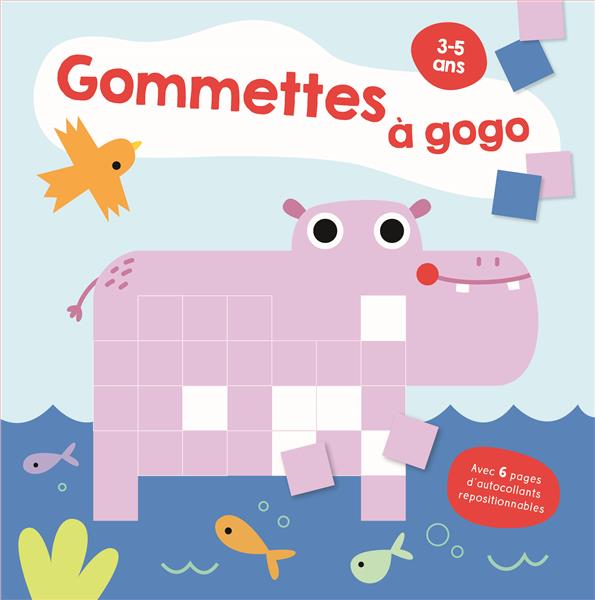 L'HIPPOPOTAME GOMMETTES A GOGO