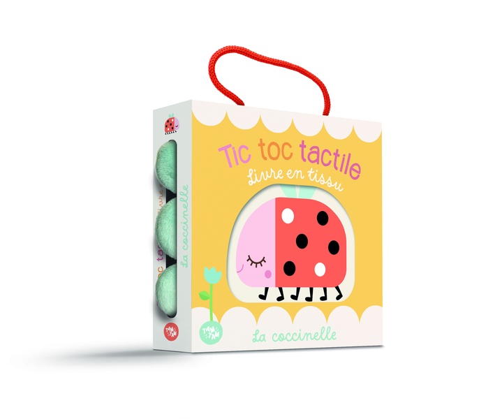 LA COCCINELLE - TIC TOC TACTILE - LIVRE EN TISSU