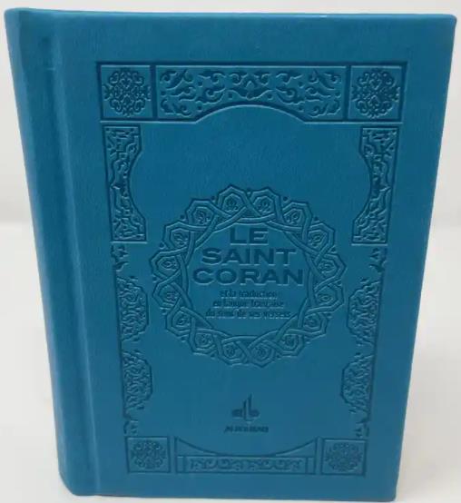 SAINT CORAN BILINGUE - POCHE- COUVERTURE DAIM TURQUOISE