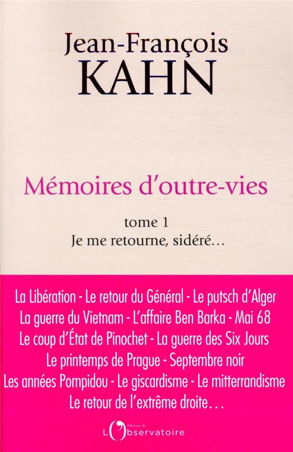 MEMOIRES D'OUTRE-VIES (TOME 1)