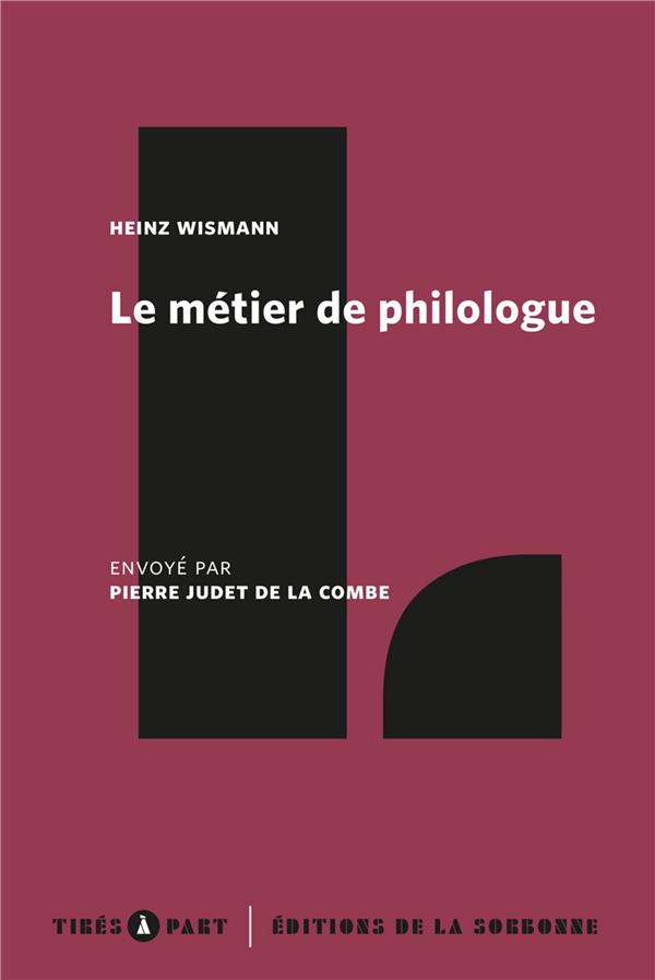LE METIER DE PHILOLOGUE